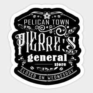 Stardew Valley Pierre's General Store Shirt Sticker